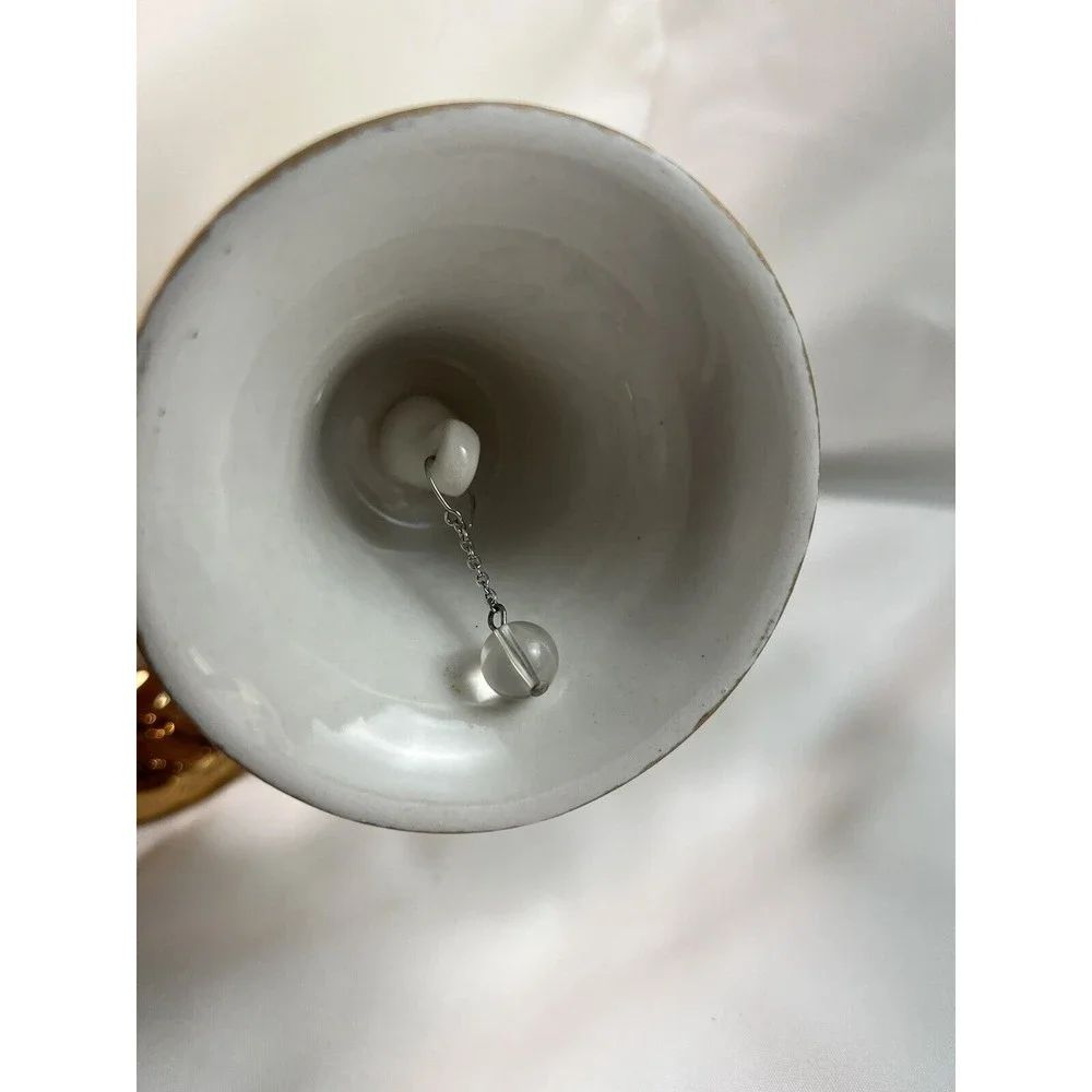 Set‎ of 3 Dixon Art Studios 22 kt. Weeping Gold Candle Holder Salt Shaker Bell